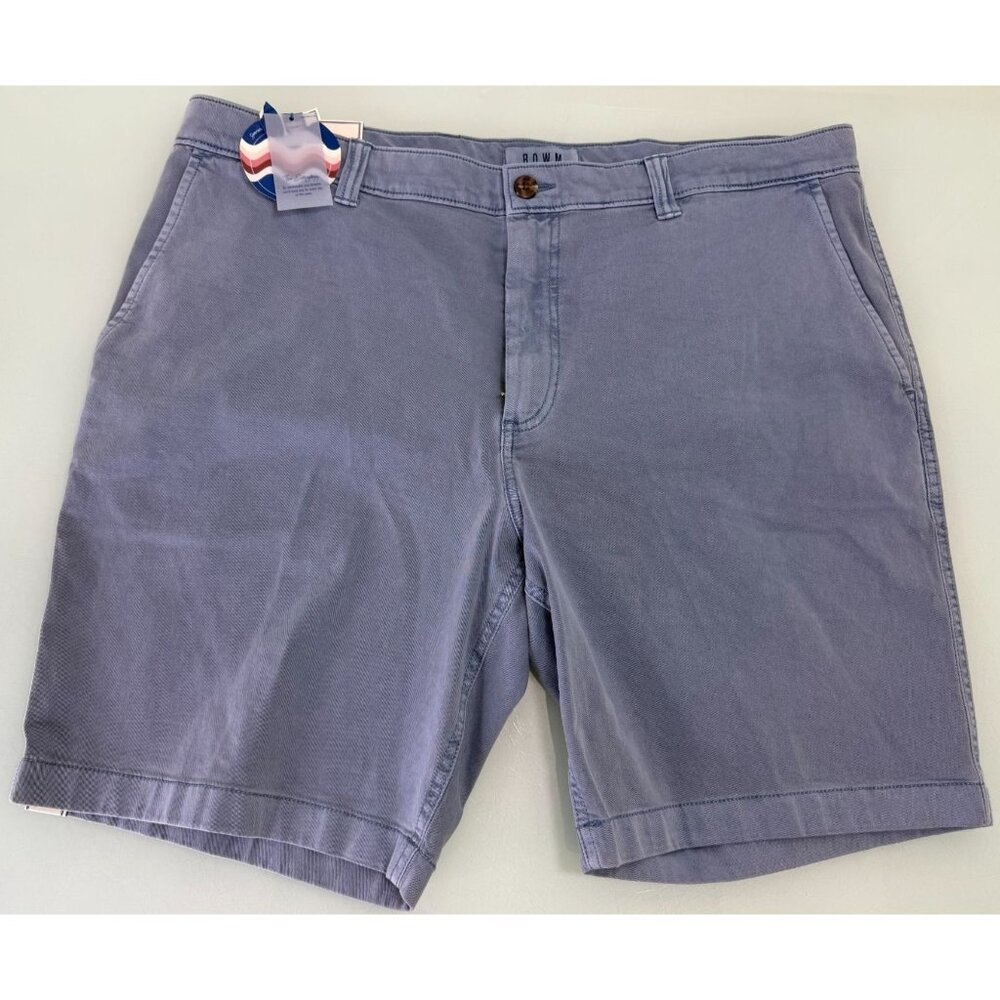 New Rowm Shorts Mens 40 Stretch Chino 9" Inseam Blue Golf Preppy NWT